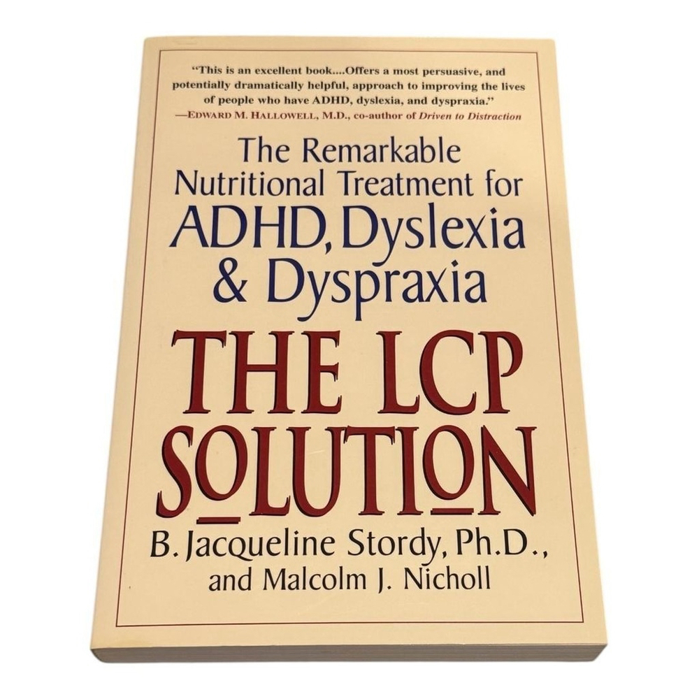 The LCP Solution ADHD Dyslexia Dyspraxia Stordy Nicholl Paperback Health Book